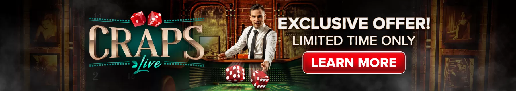 Live Dealer Craps Desktop Image